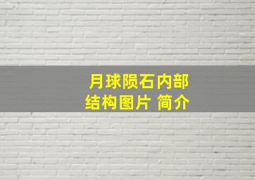 月球陨石内部结构图片 简介